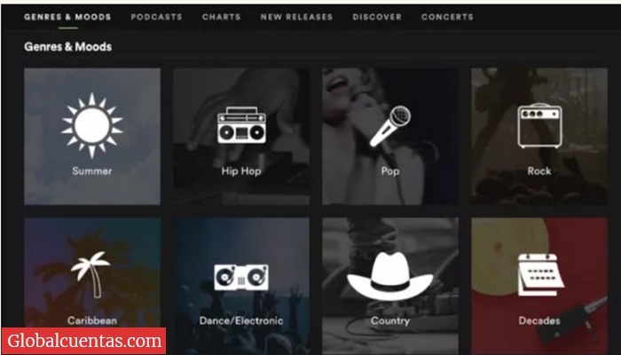 Descubrir la música y las listas de reproducción de Spotify