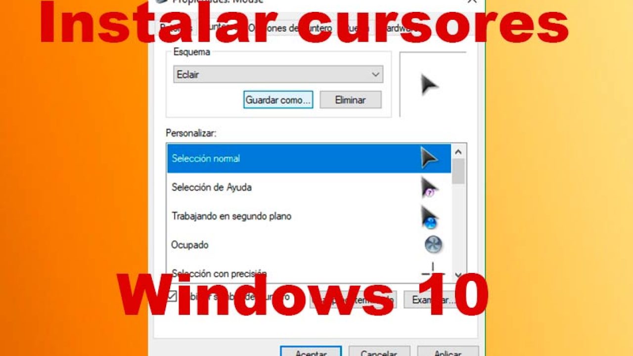 Como Descargar Cursores Para Windows 10