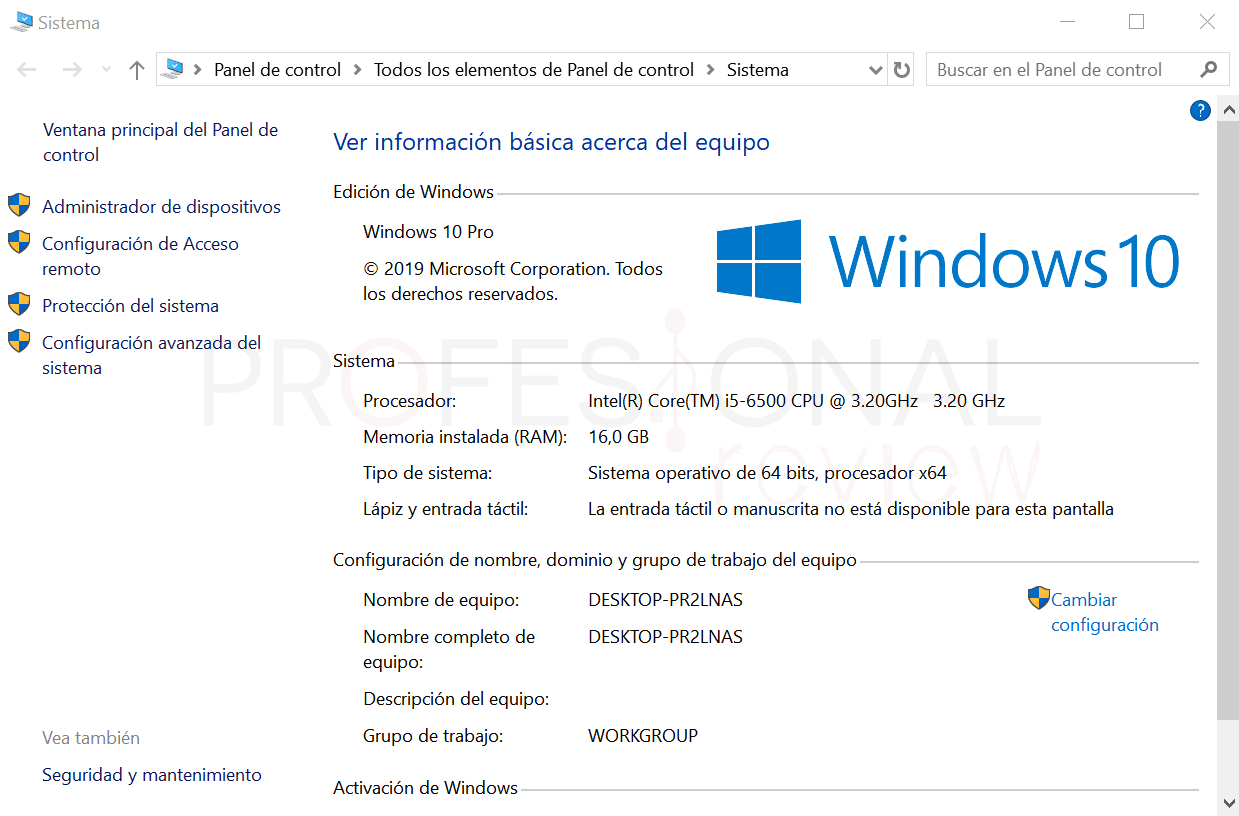 Cómo Conocer Las Características De Una PC En Windows 10